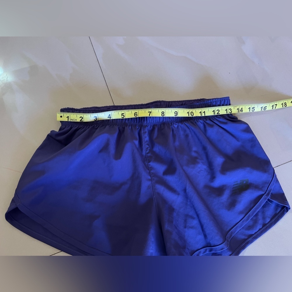 New Balance Women's Pull On Athletic Lined Shorts Adjustable Waist Navy Blue XS - Picture 11 of 11